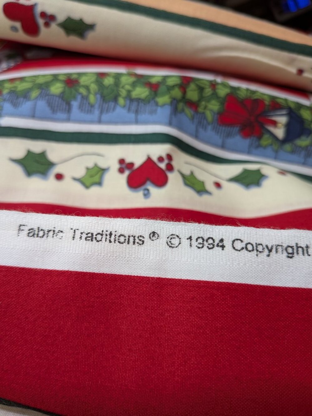 VTG Susan Winget Christmas Village Panels Uncut 4 Yds 3 Repeats Cottagecore - Picture 8 of 11
